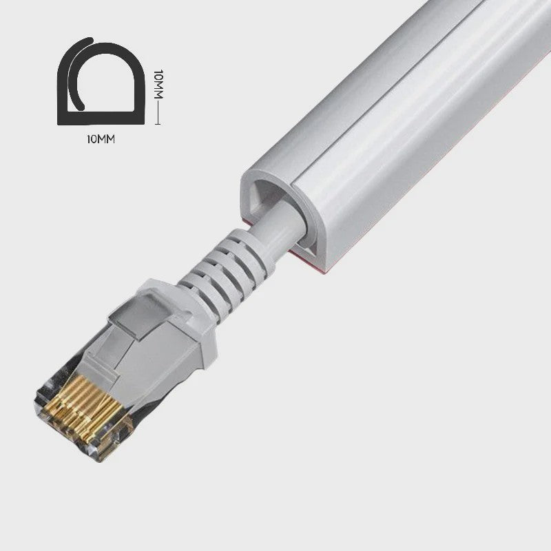 Overschilderbare Kabelgoot - Muur Kabel Organizer & Snoer Afdekker (1-10m)