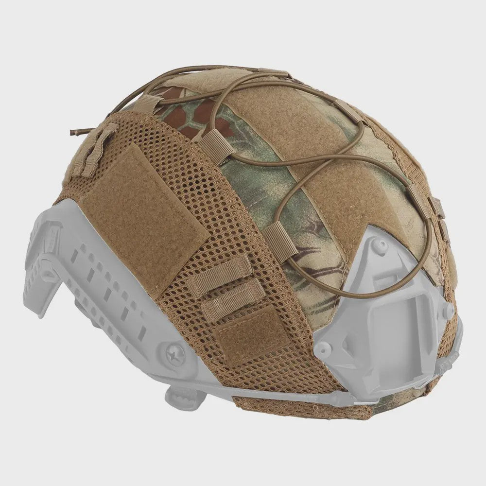 Tactische Helm Cover met Elastisch Koord voor Fast Helm - Airsoft & Paintball Camouflage