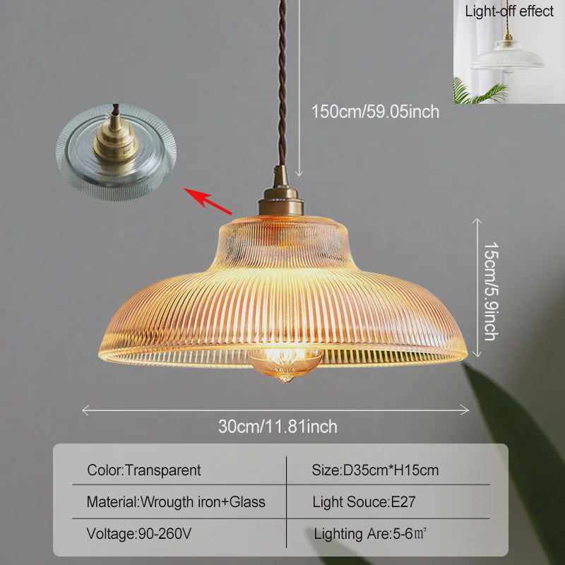 Nordic Groene Glazen Hanglamp - Stijlvolle Plissé Design Verlichting