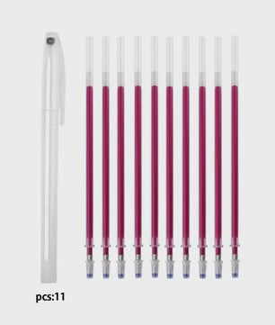 Set van 10 Hitte-uitwisbare Stoffen Markers - Perfect voor Naaien en Knutselen