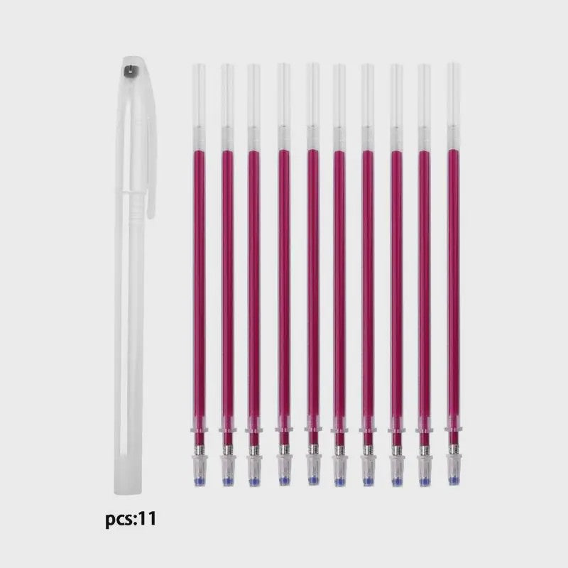 Set van 10 Hitte-uitwisbare Stoffen Markers - Perfect voor Naaien en Knutselen