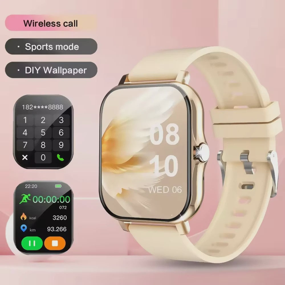 Lenovo Smartwatch 1.83'' - Waterdicht, Fitness Tracker, Bellen & Gezondheidsmonitor (iOS/Android)
