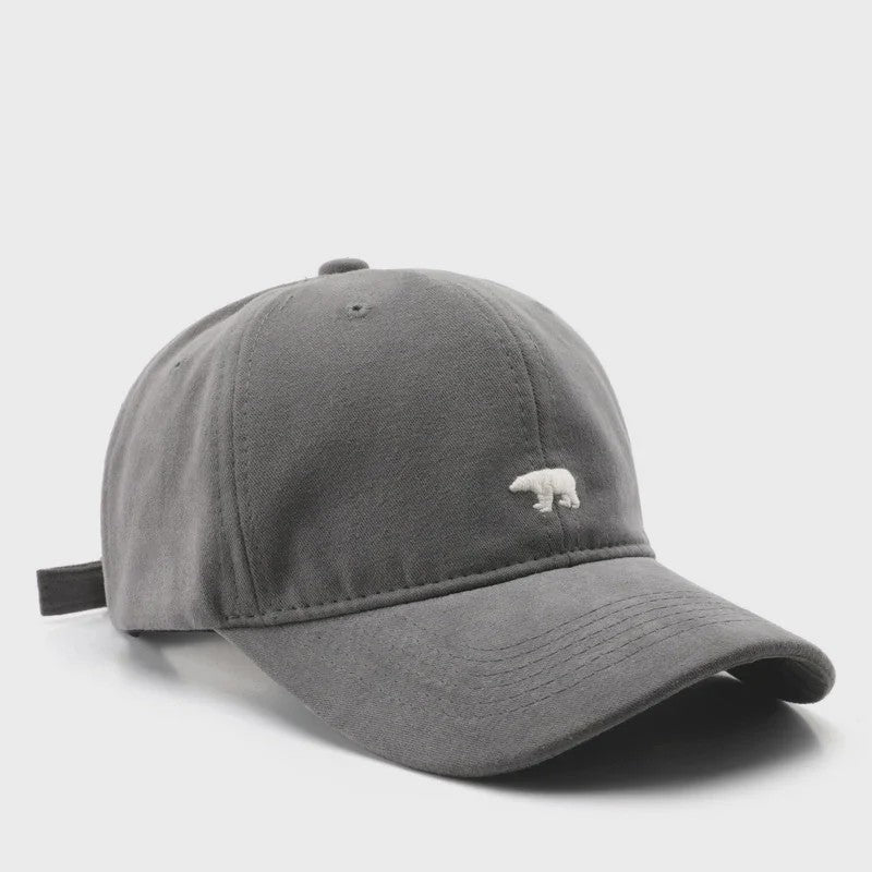 Unisex Katoenen Baseballpet met IJsbeer Embroidery - Zomer & Casual Stijl