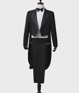 Klassieke Heren Rokkenjas - Stijlvolle Magician & Singer Outfit