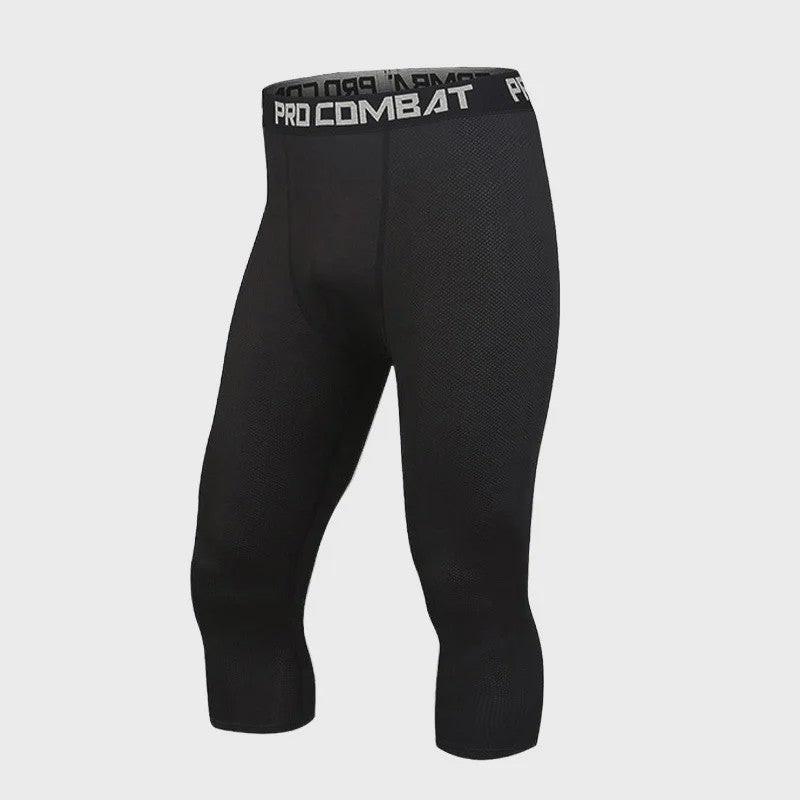 Heren Compressie Sportlegging Shorts - Sneldrogend & Stretch voor Fitness, Hardlopen, Basketbal Training