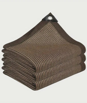 UV-Bestendige Schaduwdoek HDPE - Koffiebruin - Zonwering voor Tuin, Balkon & Auto