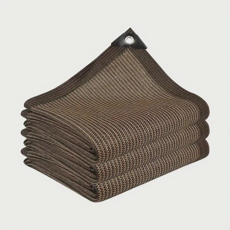 UV-Bestendige Schaduwdoek HDPE - Koffiebruin - Zonwering voor Tuin, Balkon & Auto