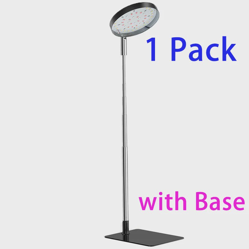 Full Spectrum LED Plantenlamp met 48 LEDs, Instelbare Hoogte & Timer