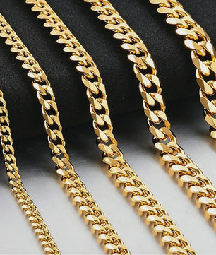 Heren Cuban Ketting 3mm - Stijlvol Roestvrij Staal & Titanium Staal Mode Accessoire
