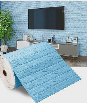 3D Baksteen Behang - Zelfklevend, Waterdicht Schuim Muursticker (70cm breed, 1/5/10m lang)