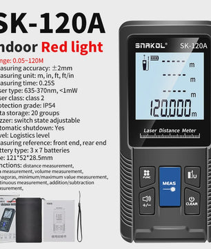Digitale Laser Afstandsmeter 40m-120m - Precisie Meetlint met Diverse Functies