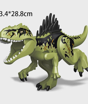 Grote Bouwblok Dinosaurus Speelgoed - Indominus Rex & Tyrannosaurus Rex Modellen