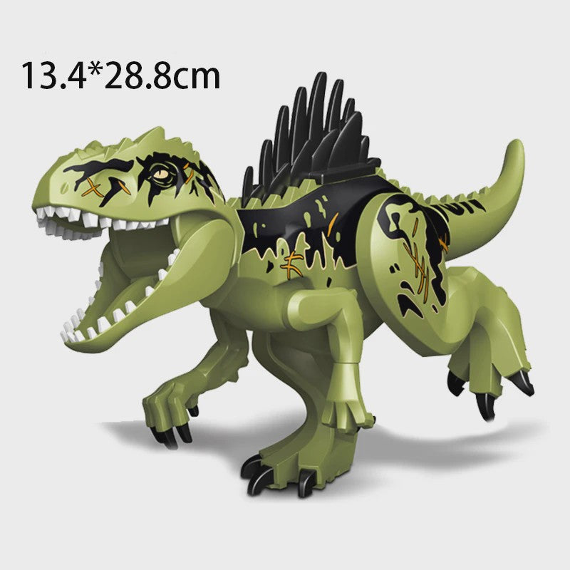 Grote Bouwblok Dinosaurus Speelgoed - Indominus Rex & Tyrannosaurus Rex Modellen