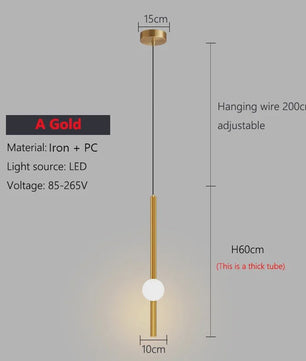 Moderne Minimalistische Hanglamp Zwart/Goud - Stijlvolle Verlichting voor Woonkamer & Slaapkamer
