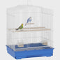 Pawhut Vogelkooi 46.5x36x59 cm met 2 Voederbakjes, 2 Zitstokken, Schommel en Uitschuifbare Lade