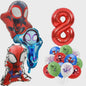 Superheld Folieballonnen Set: Spiderman, Batman, Iron Man & Captain America - Feestdecoratie
