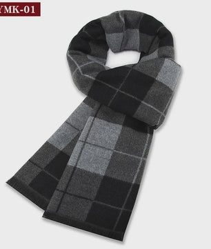 Luxe Wollen Plaid Sjaal voor Heren - Warm & Stijlvol
