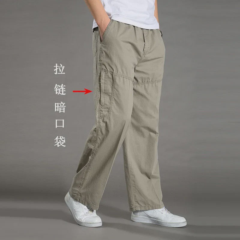 Herfst/Lente Heren Cargo Werkbroek Katoen - Casual Jogger & Klimbroek - Grote Maten tot 6XL