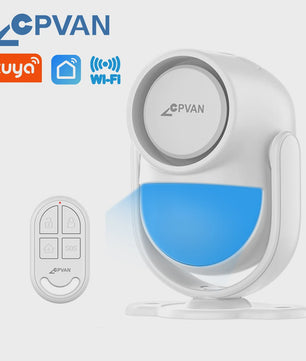 CPVAN Smart Home Alarm Systeem met PIR Bewegingsmelder, Deursensor en Afstandsbediening - Tuya WIFI