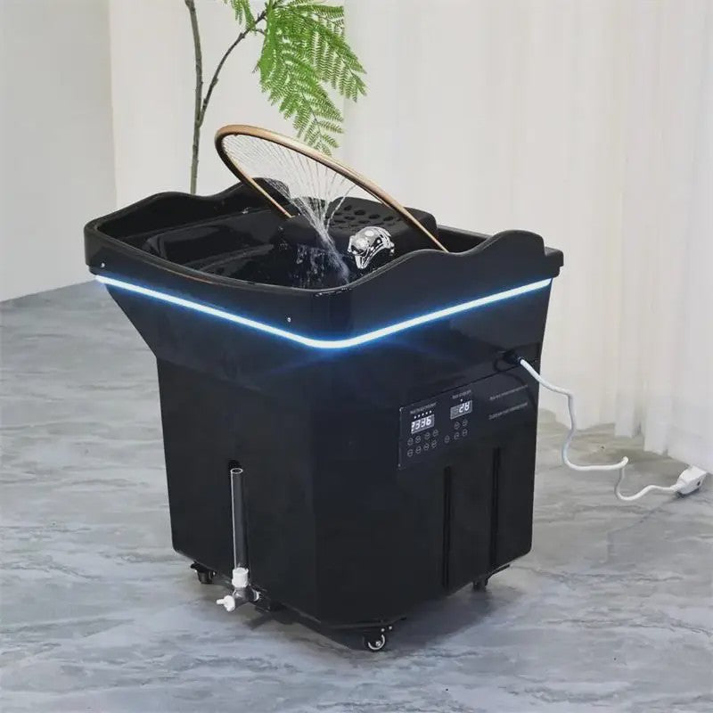 Professionele Haarspoelbak met Watercirculatie en Mobiel Ontwerp