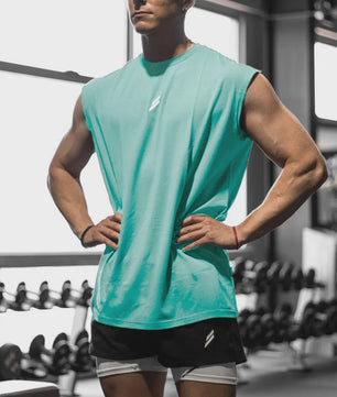 Heren Tanktop Zonder Mouwen - Sneldrogend & Ademend voor Fitness en Sport