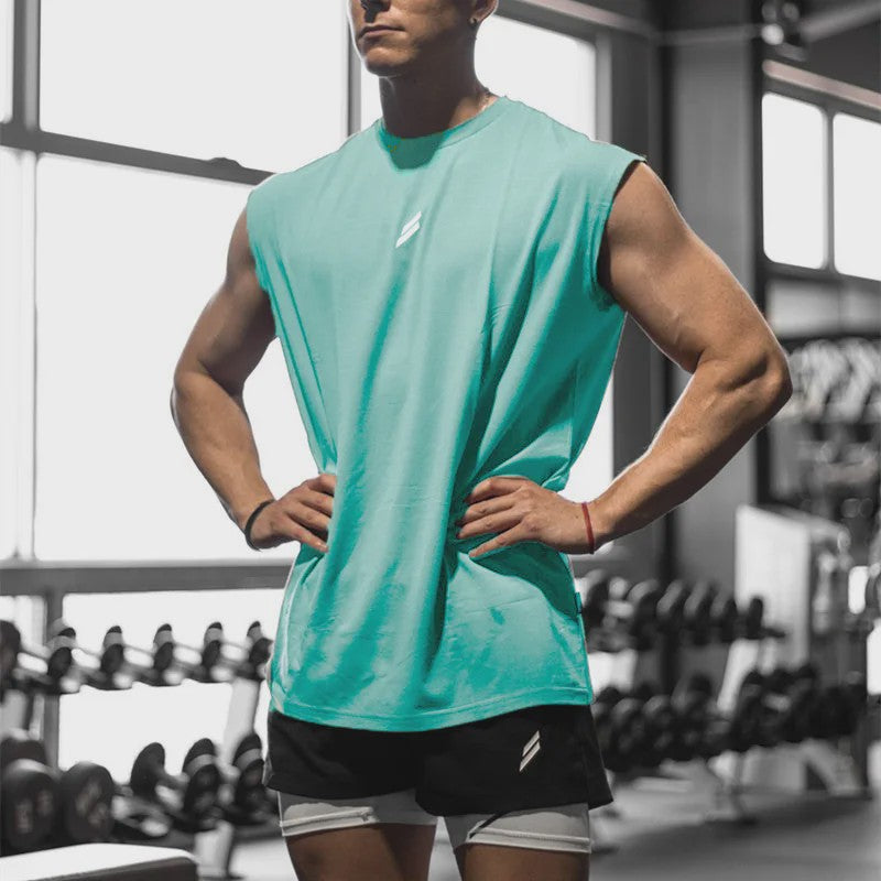 Heren Tanktop Zonder Mouwen - Sneldrogend & Ademend voor Fitness en Sport