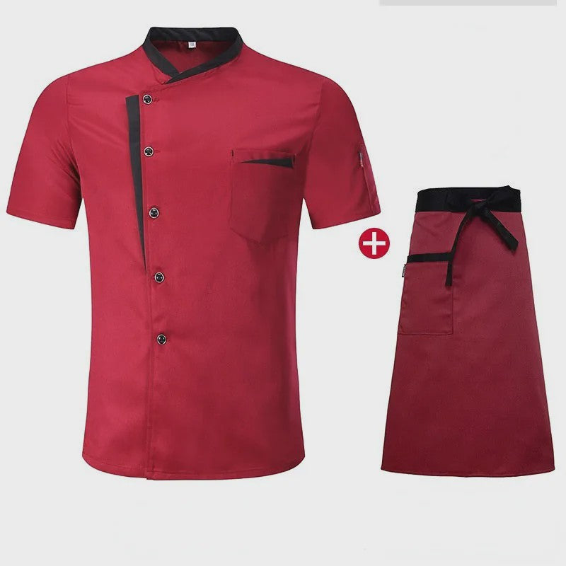 Klassiek Chef Jack met Korte Mouwen - Horeca Uniform voor Heren en Dames