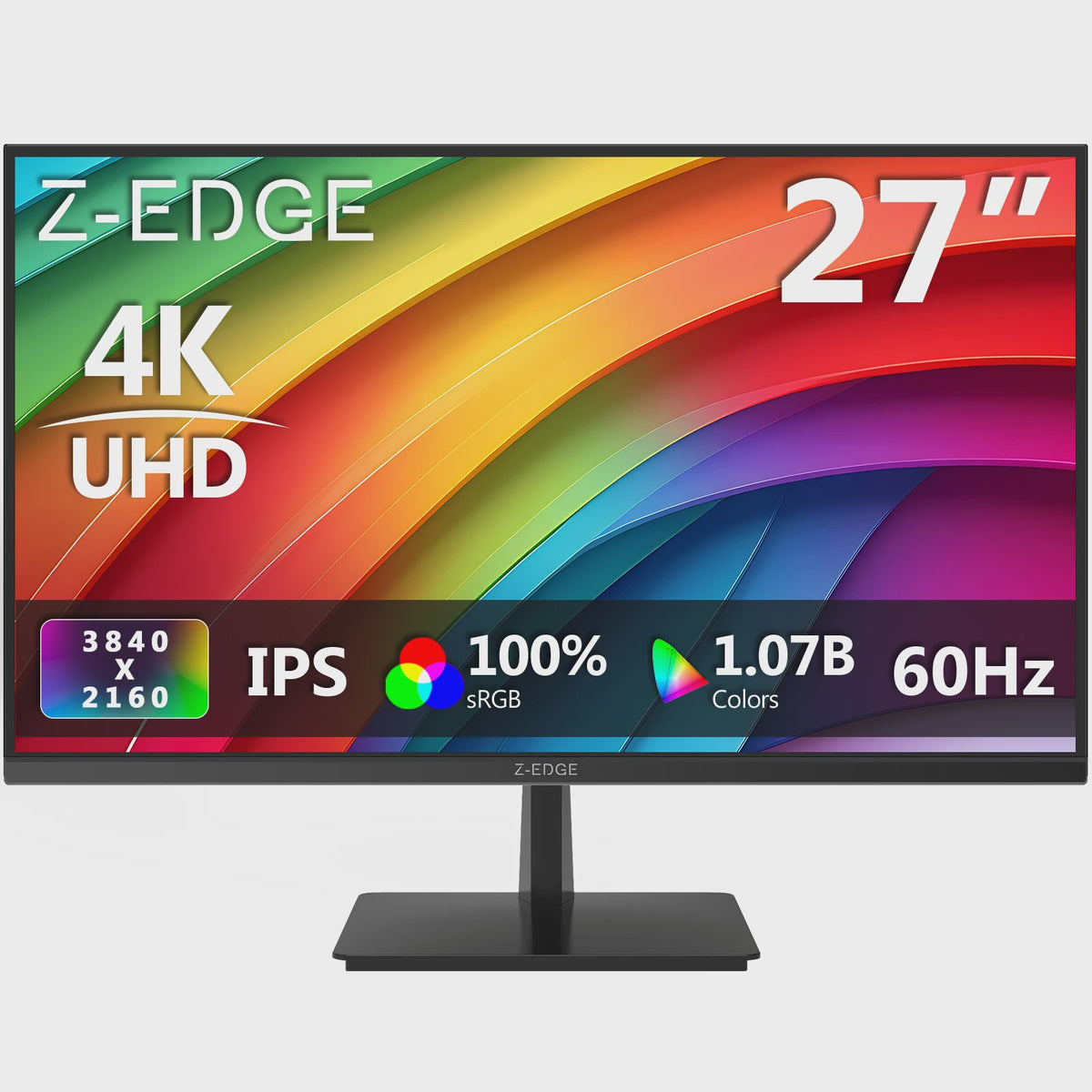 Z-EDGE 27" 4K UHD Monitor (3840x2160) IPS, 60Hz, 100% sRGB, FreeSync, HDR10