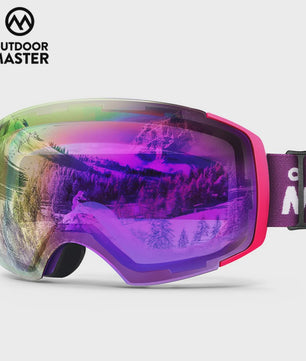 OutdoorMaster PRO Ski Goggles: Verwisselbare HD Lens, UV400, Anti-Fog, Over-The-Glasses