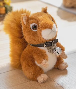 Schattige Eekhoorn Pluche Knuffel - Zacht en Realistisch Speelgoed Cadeau voor Kinderen