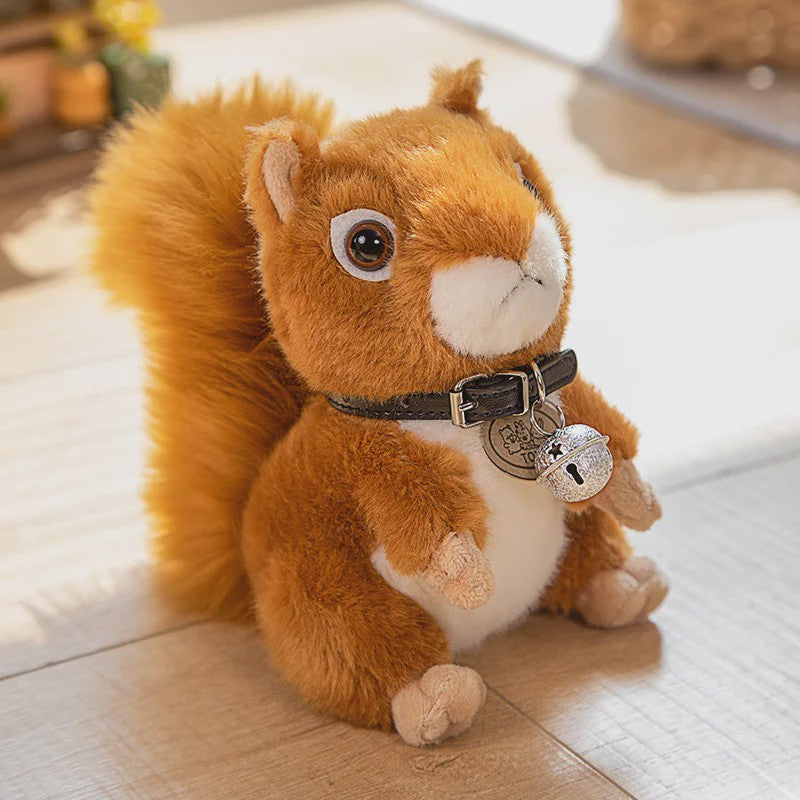 Schattige Eekhoorn Pluche Knuffel - Zacht en Realistisch Speelgoed Cadeau voor Kinderen