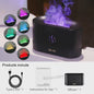 Vlam Effect Aroma Diffuser & Luchtbevochtiger met 7 Kleuren LED - USB
