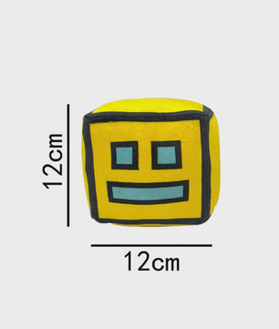 Geometry Dash Pluche Speelgoed - 12cm Zachte Knuffel Pop voor Kinderen & Fans