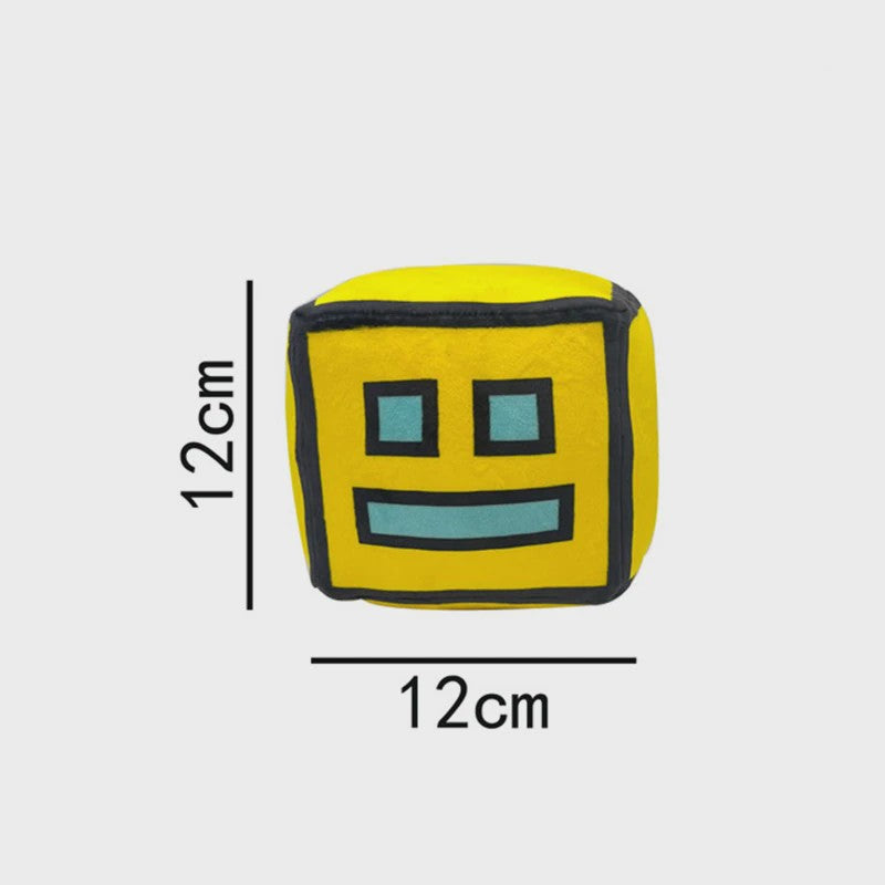 Geometry Dash Pluche Speelgoed - 12cm Zachte Knuffel Pop voor Kinderen & Fans