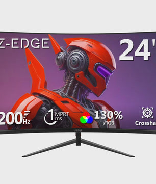 Z-EDGE 24" Curved Gaming Monitor | 200Hz, 1ms MPRT, Full HD 1080p, FreeSync, HDR