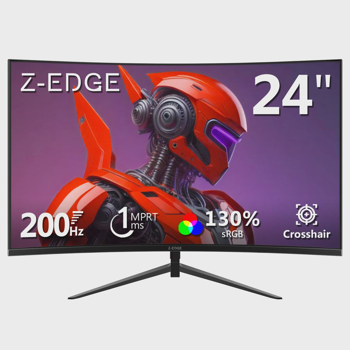 Z-EDGE 24" Curved Gaming Monitor | 200Hz, 1ms MPRT, Full HD 1080p, FreeSync, HDR
