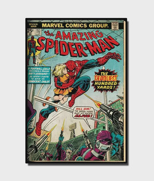Retro Marvel Spider-Man Poster: Iconische Superheld Kunst voor aan de Muur