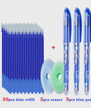 Set Uitwisbare Gelpennen met 55 Navullingen - 0.5mm - Kantoor & School