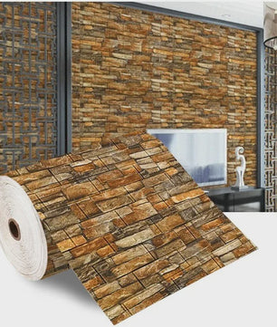 3D Baksteen Behang - Zelfklevend, Waterdicht & Makkelijk Aan te Brengen (70cm x 1m)