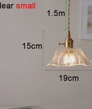 Moderne Glas Glasmozaïek Bloem Hanglamp - Sfeervolle Verlichting voor Woonkamer & Slaapkamer