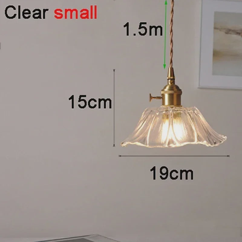 Moderne Glas Glasmozaïek Bloem Hanglamp - Sfeervolle Verlichting voor Woonkamer & Slaapkamer