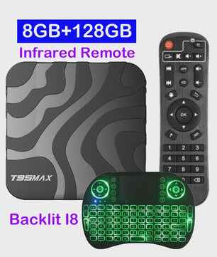 T95 Max Smart TV Box: 8K Ultra HD Streaming met Android 16, 8GB RAM, 128GB Opslag, Dual Band WiFi & Bluetooth 6.0