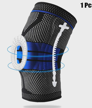 Comfortabele Kniebeschermers met Siliconen Pad & Stabiliserende Steunen - Ideaal voor Sport & Fitness