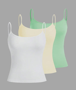 Set van 3 Basic Camisoles met Verstelbare Bandjes - Zomer Essential