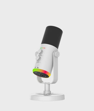 Professionele USB/XLR Microfoon met Touch Mute, RGB Verlichting & Koptelefoonaansluiting - Ideaal voor Gaming, Streaming & PC