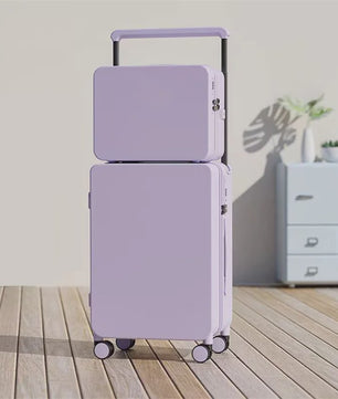 Luxe Koffer Set met USB, Bekerhouder & TSA-slot - 360° Wielen, PC+ABS