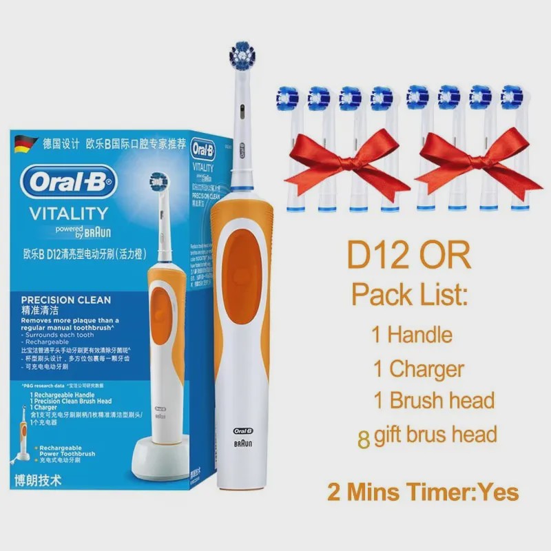 Oral-B Vitality 3D White Elektrische Tandenborstel - Roterende Reiniging & Inductieladen