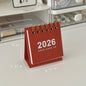 Mini Bureaukalender 2026 - Creatieve Spiraalgebonden Kalender voor Bureau Decoratie & Kantoor
