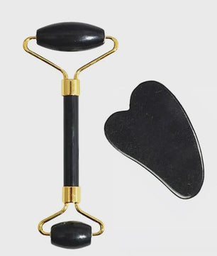 Natuurlijke Jade Roller & Gua Sha Set - Gezichts- en Lichaamsmassage voor Ontspanning en Lifting