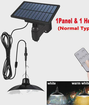 Dubbele Solar Hanglamp met Afstandsbediening - Waterdicht LED Buitenlicht voor Schuur, Tuinhuis of Overkapping